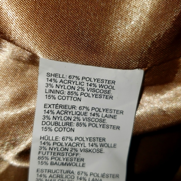 CANADIAN BRAND ADDITION ELLE NEW DOUBLE BREASTED COAT CAMEL 3X - Picture 11 of 12